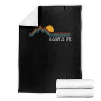 Retro Santa Fe New Mexico Throw Blanket