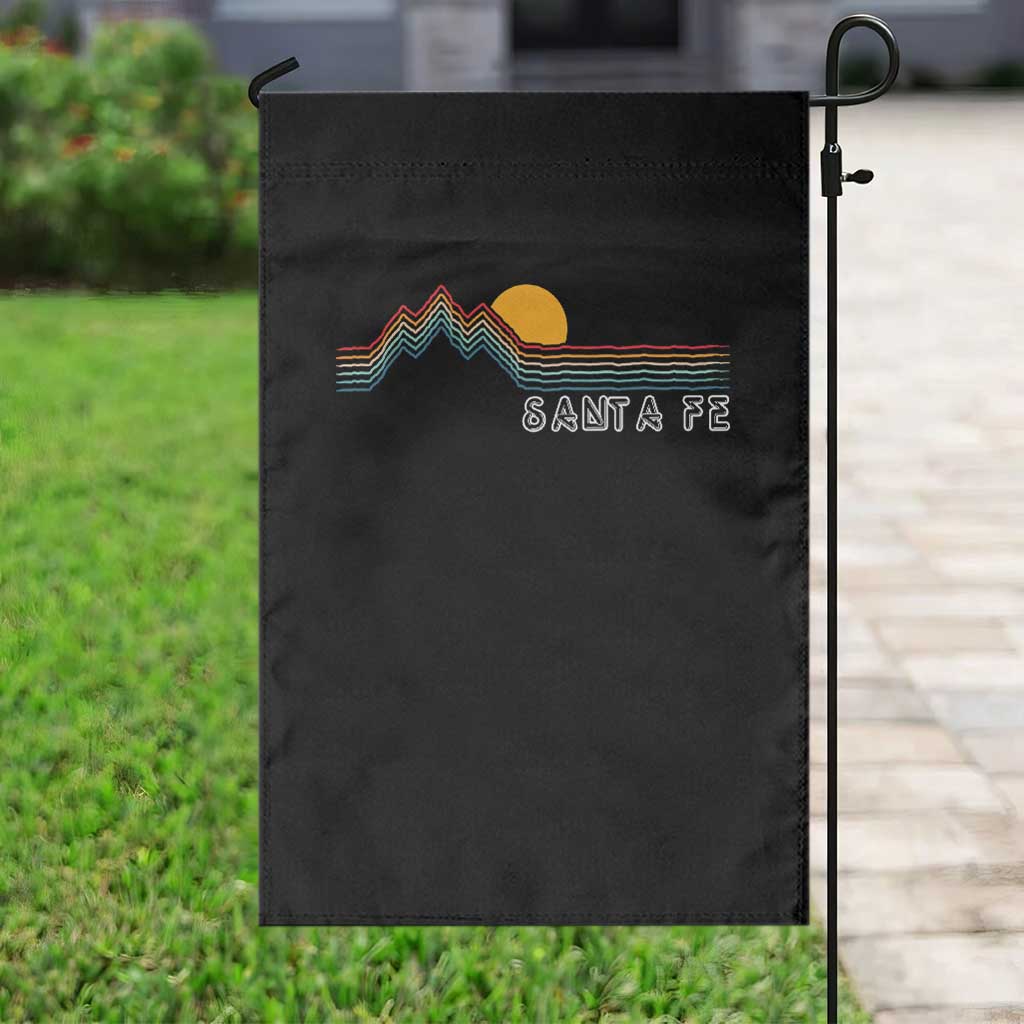 Retro Santa Fe New Mexico Garden Flag