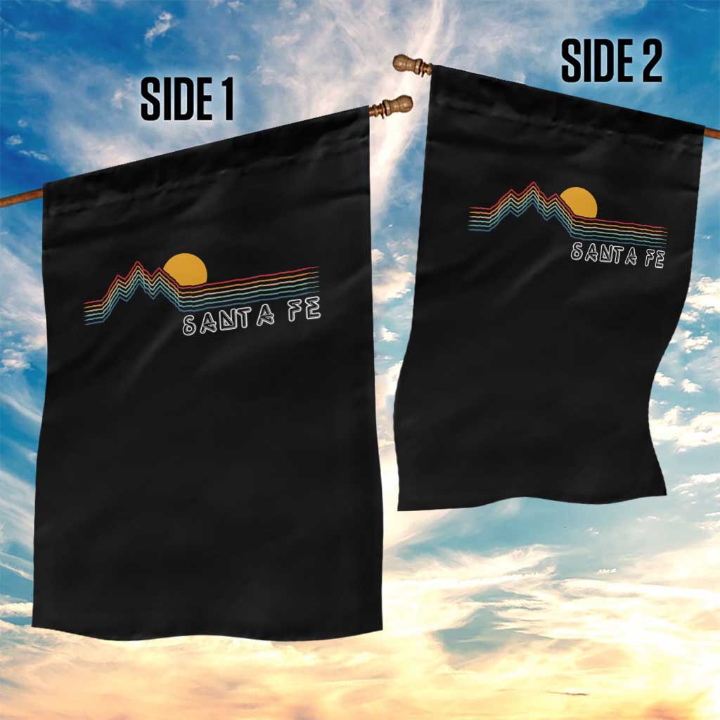 Retro Santa Fe New Mexico Garden Flag