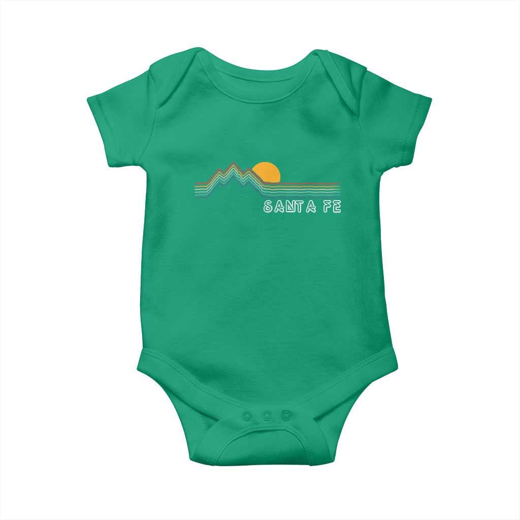 Retro Santa Fe New Mexico Baby Onesie
