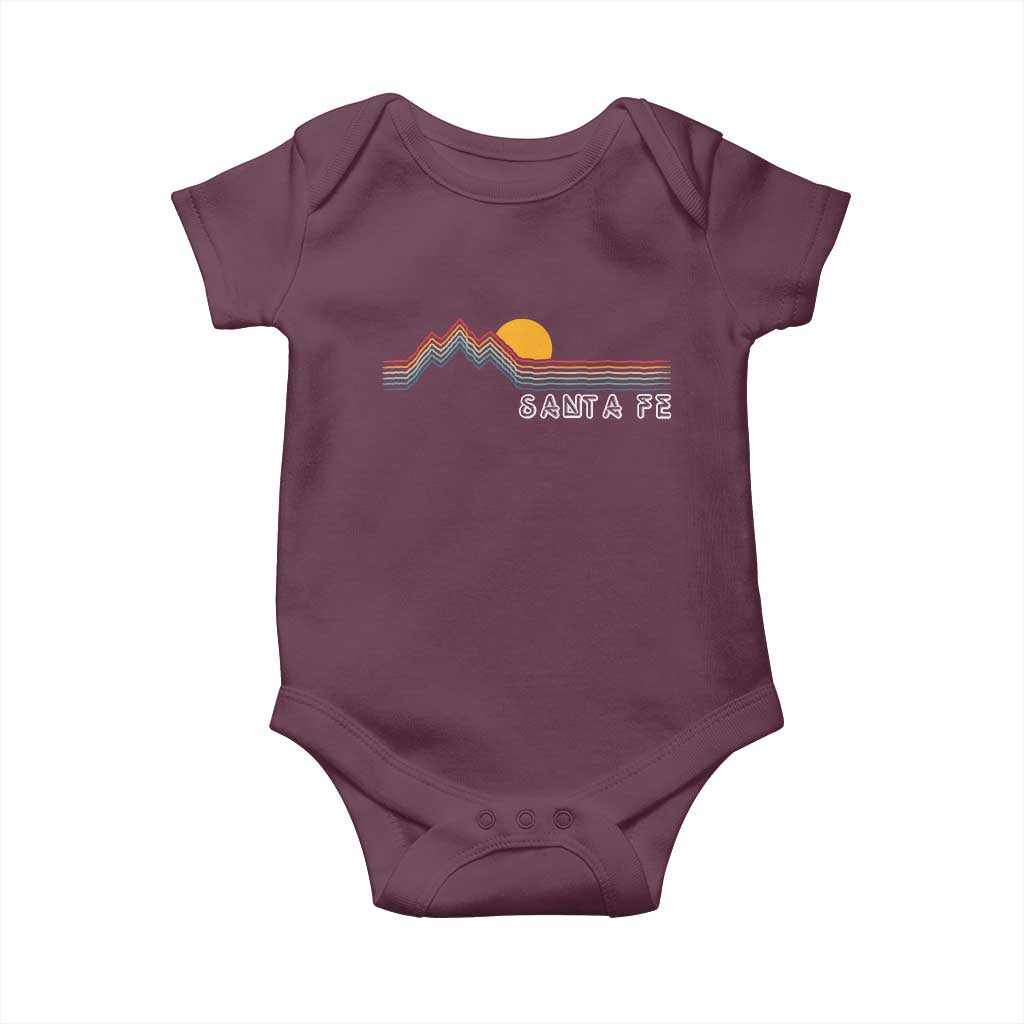 Retro Santa Fe New Mexico Baby Onesie
