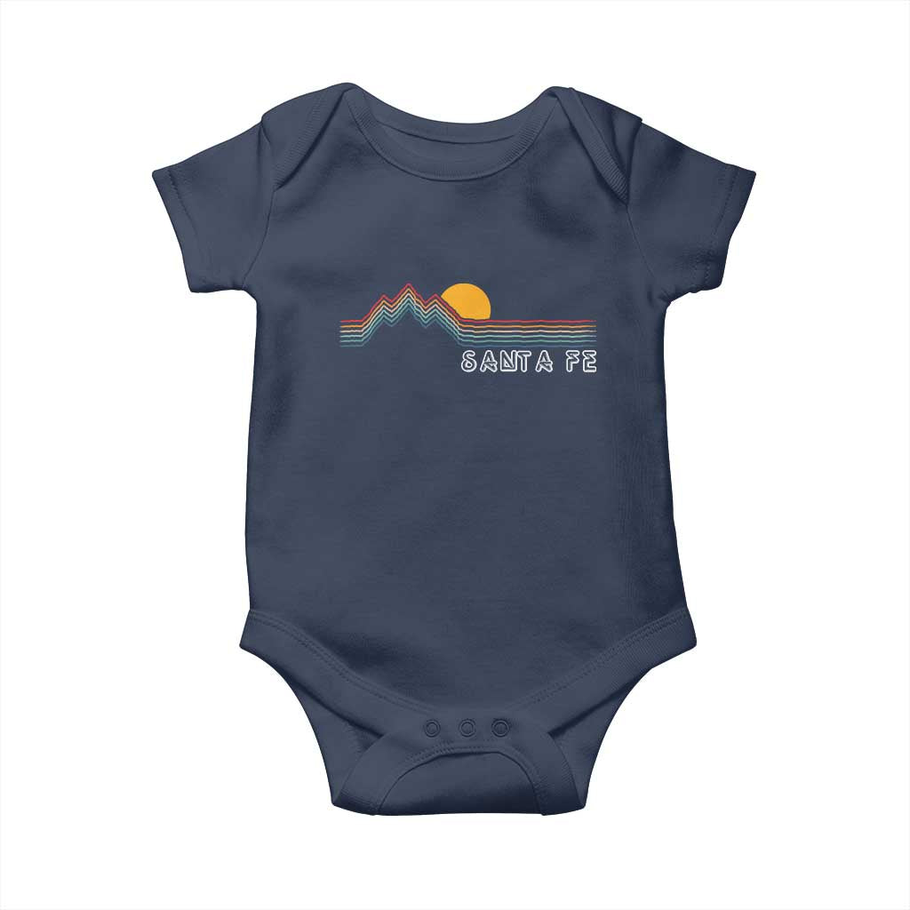 Retro Santa Fe New Mexico Baby Onesie