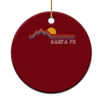 Retro Santa Fe New Mexico Ceramic Ornament