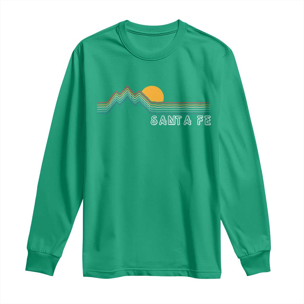 Retro Santa Fe New Mexico Long Sleeve Shirt