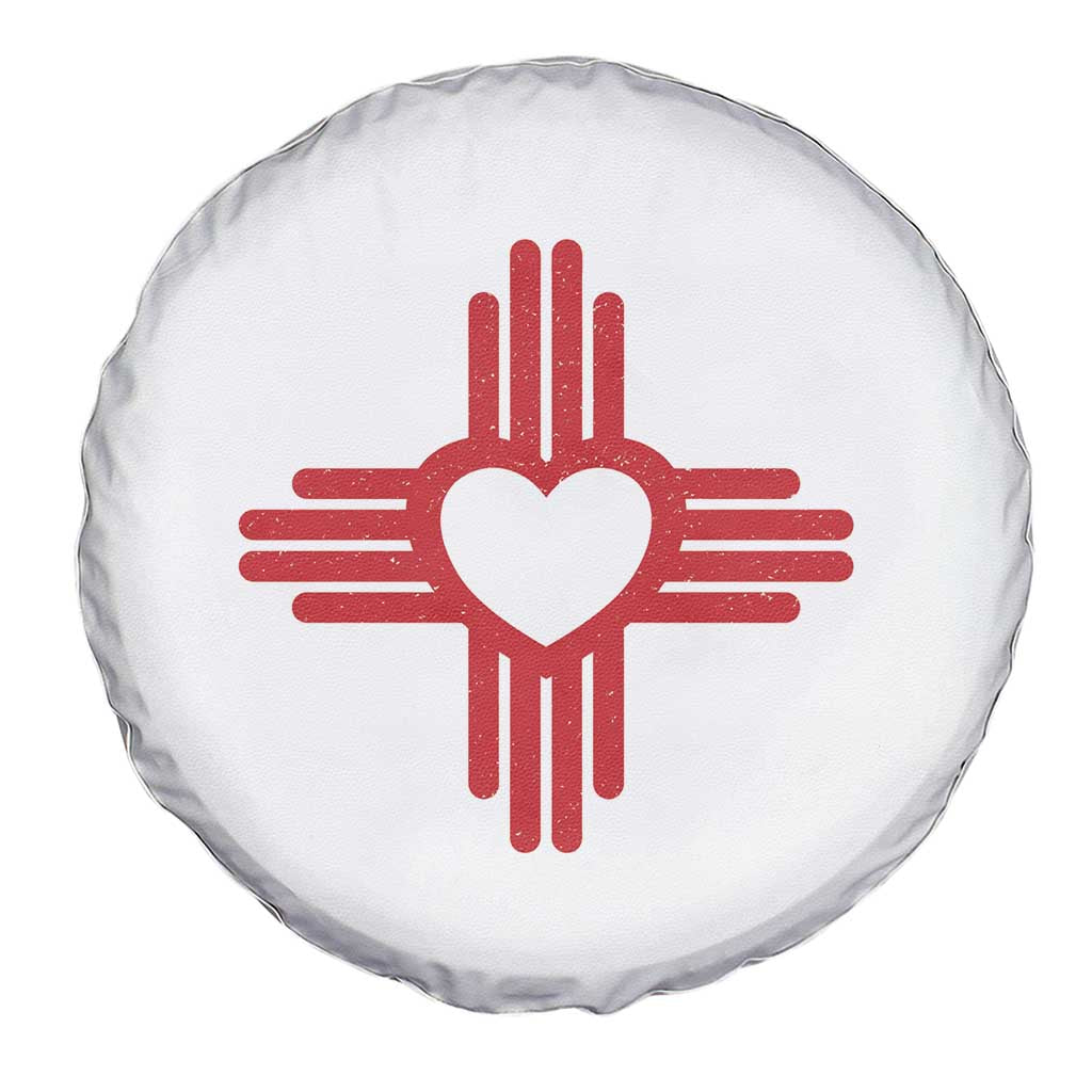 Zia Heart Symbol New Mexico Flag Shirt New Mexican Pride Spare Tire Cover