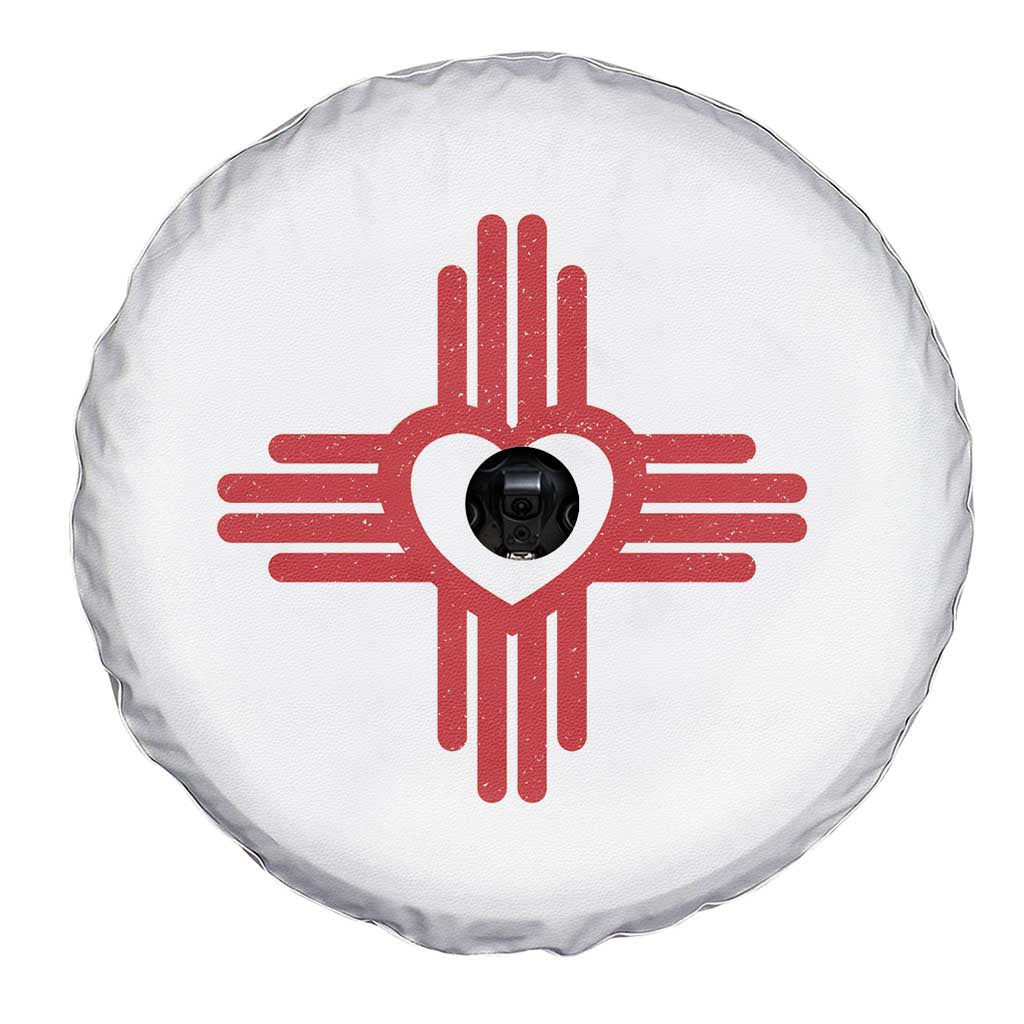 Zia Heart Symbol New Mexico Flag Shirt New Mexican Pride Spare Tire Cover