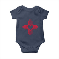 Zia Heart Symbol New Mexico Flag Shirt New Mexican Pride Baby Onesie