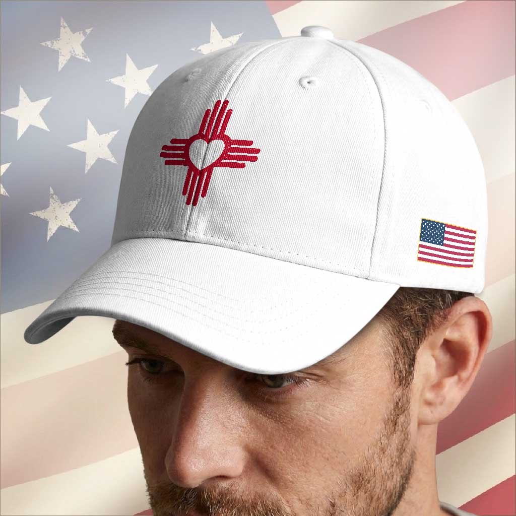 Zia Heart Symbol New Mexico Flag Shirt New Mexican Pride Baseball Cap
