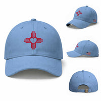 Zia Heart Symbol New Mexico Flag Shirt New Mexican Pride Baseball Cap