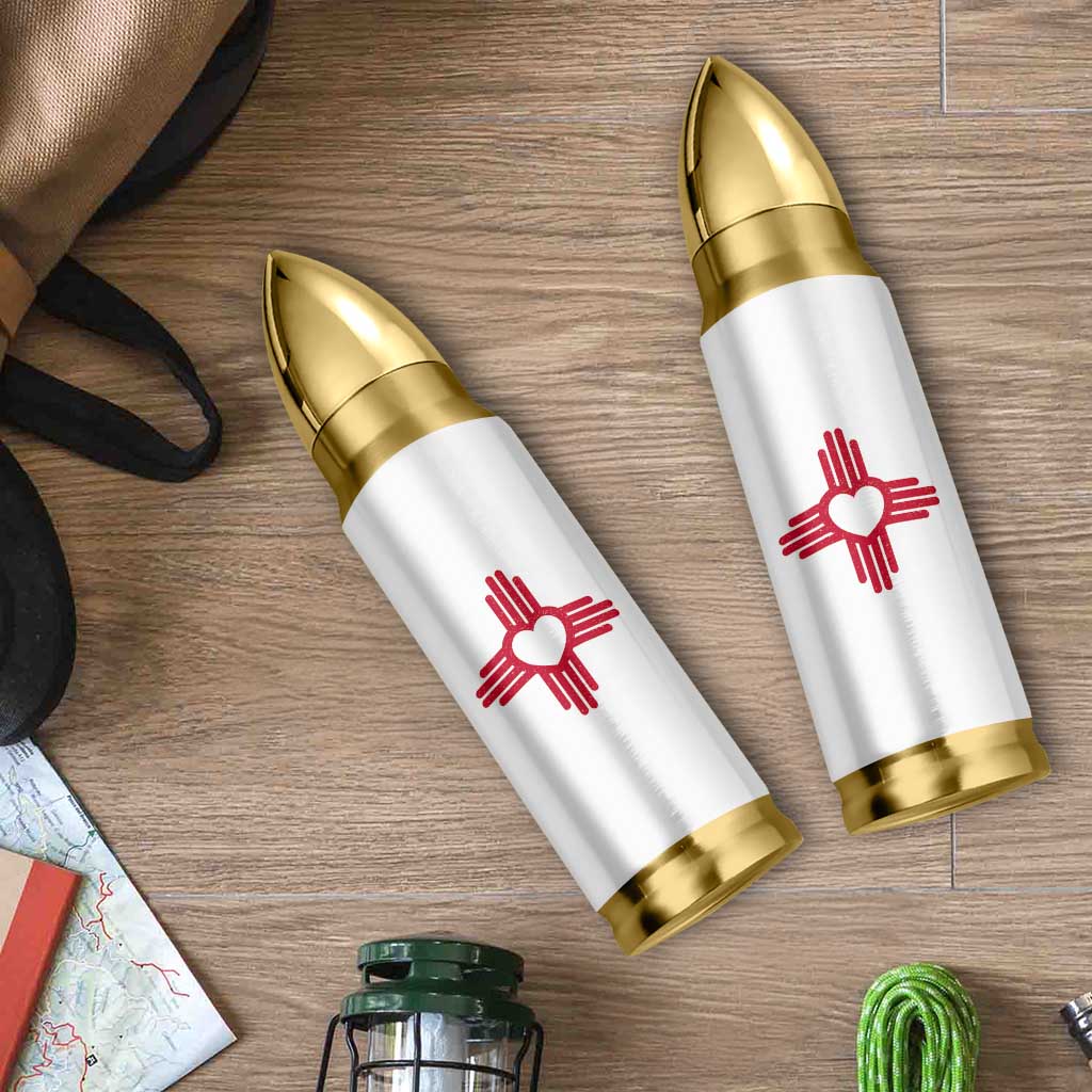 Zia Heart Symbol New Mexico Flag Shirt New Mexican Pride Bullet Tumbler