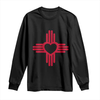 Zia Heart Symbol New Mexico Flag Shirt New Mexican Pride Long Sleeve Shirt