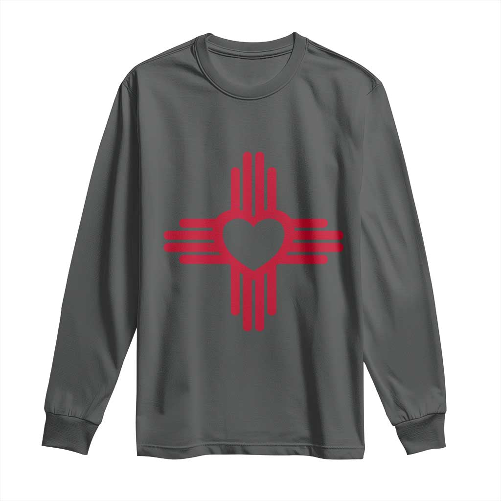 Zia Heart Symbol New Mexico Flag Shirt New Mexican Pride Long Sleeve Shirt
