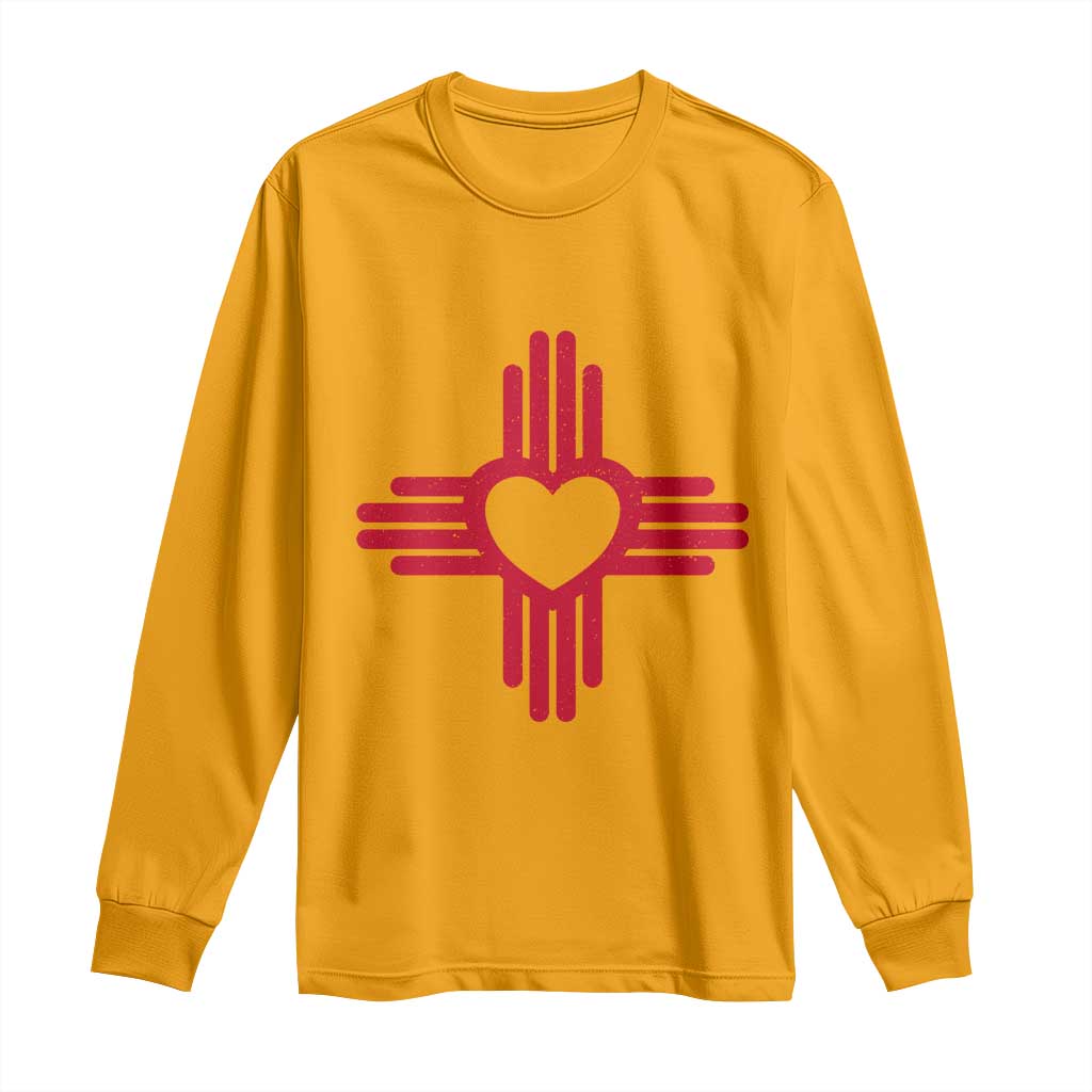 Zia Heart Symbol New Mexico Flag Shirt New Mexican Pride Long Sleeve Shirt