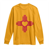 Zia Heart Symbol New Mexico Flag Shirt New Mexican Pride Long Sleeve Shirt