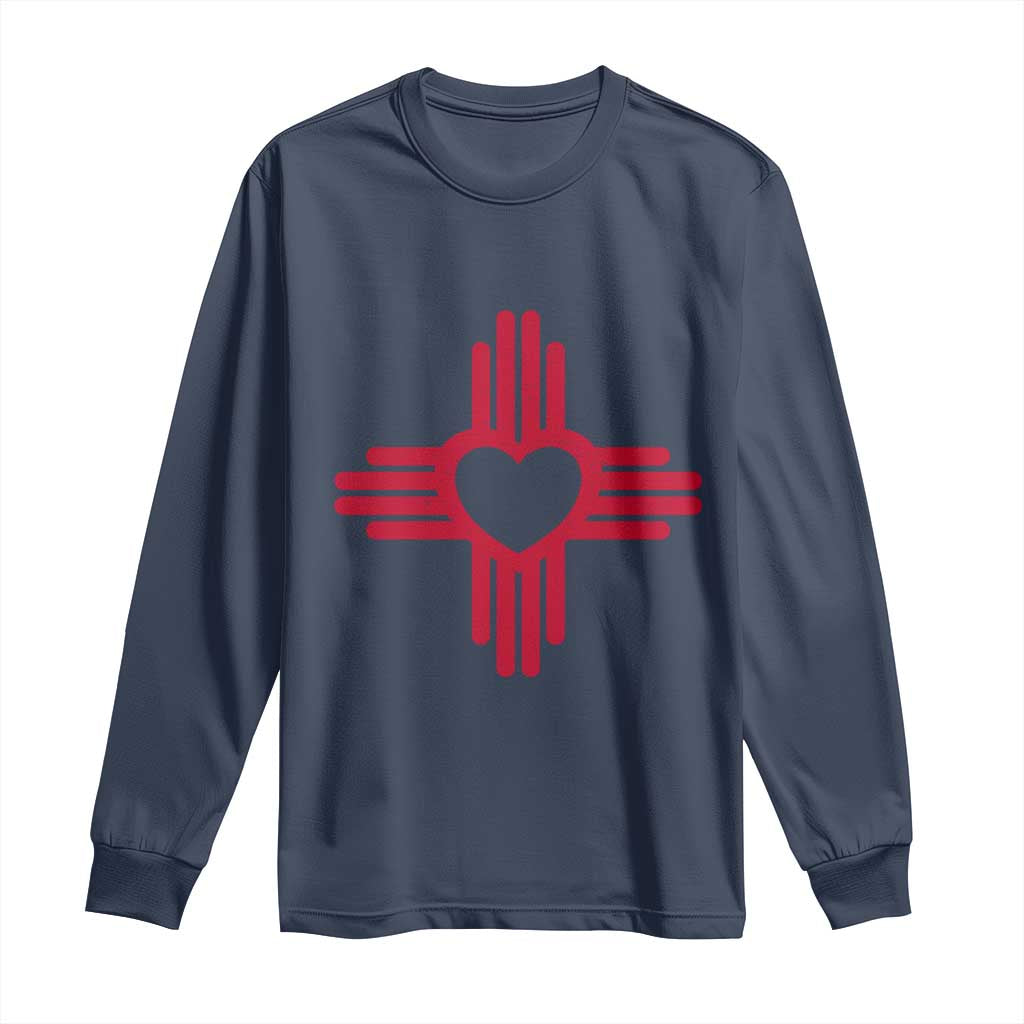 Zia Heart Symbol New Mexico Flag Shirt New Mexican Pride Long Sleeve Shirt