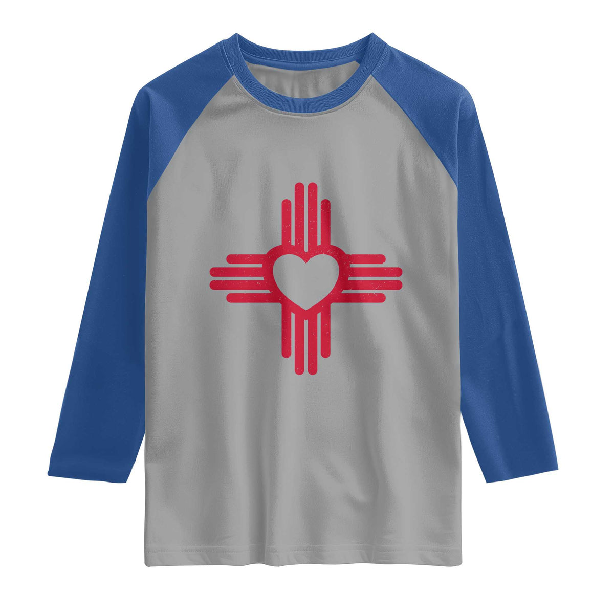 Zia Heart Symbol New Mexico Flag Shirt New Mexican Pride Raglan Shirt