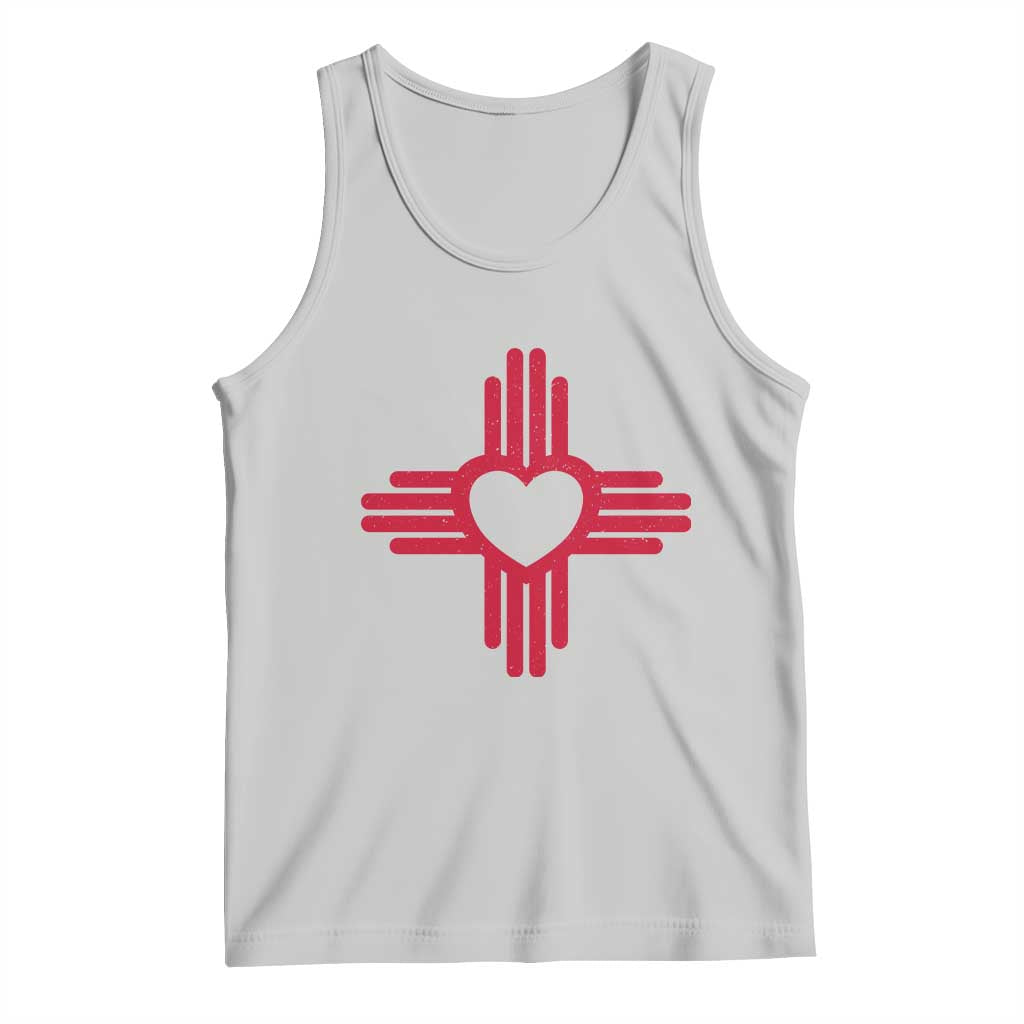 Zia Heart Symbol New Mexico Flag Shirt New Mexican Pride Tank Top