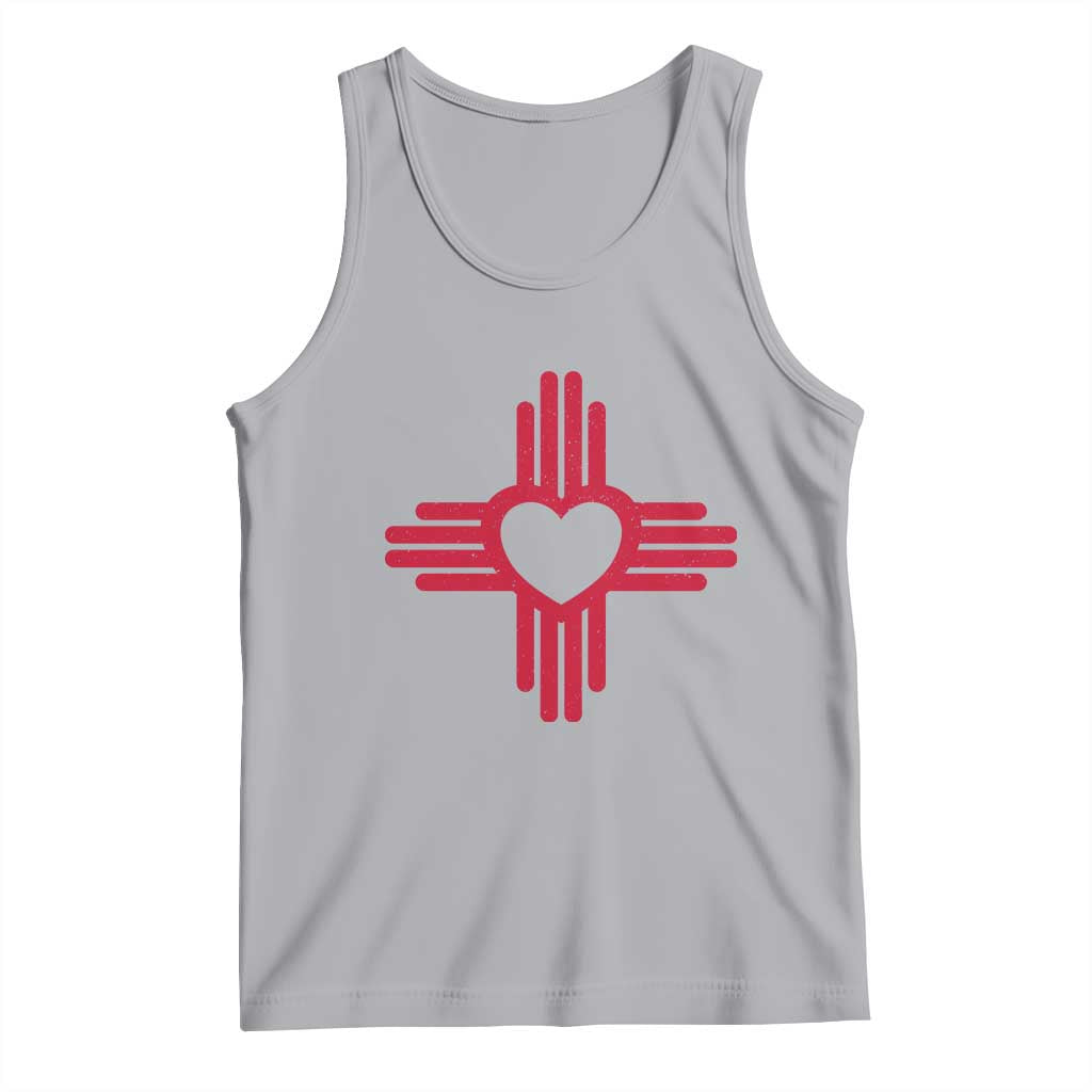 Zia Heart Symbol New Mexico Flag Shirt New Mexican Pride Tank Top