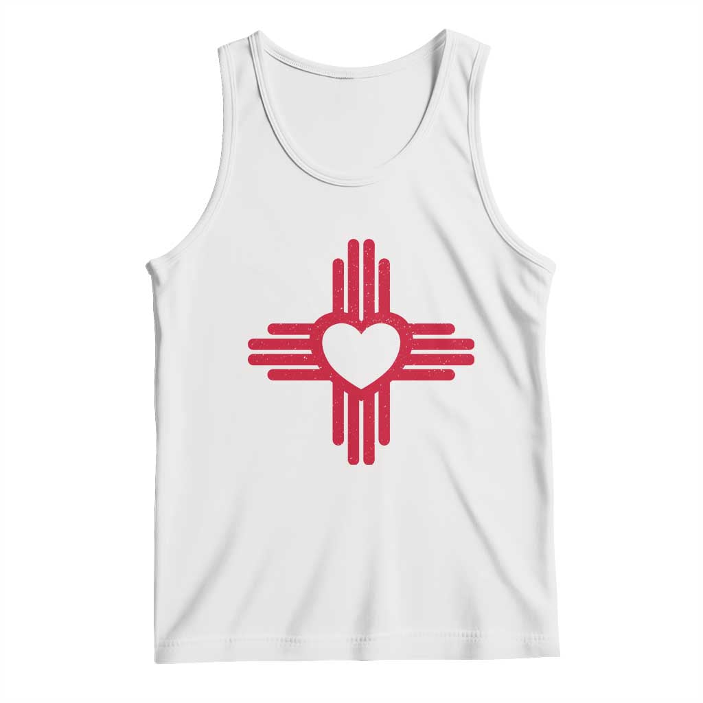 Zia Heart Symbol New Mexico Flag Shirt New Mexican Pride Tank Top