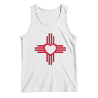Zia Heart Symbol New Mexico Flag Shirt New Mexican Pride Tank Top