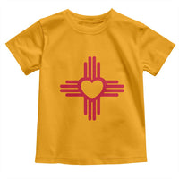 Zia Heart Symbol New Mexico Flag Shirt New Mexican Pride Toddler T Shirt