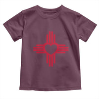 Zia Heart Symbol New Mexico Flag Shirt New Mexican Pride Toddler T Shirt