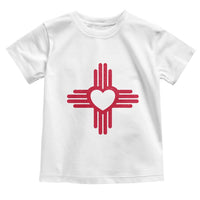 Zia Heart Symbol New Mexico Flag Shirt New Mexican Pride Toddler T Shirt