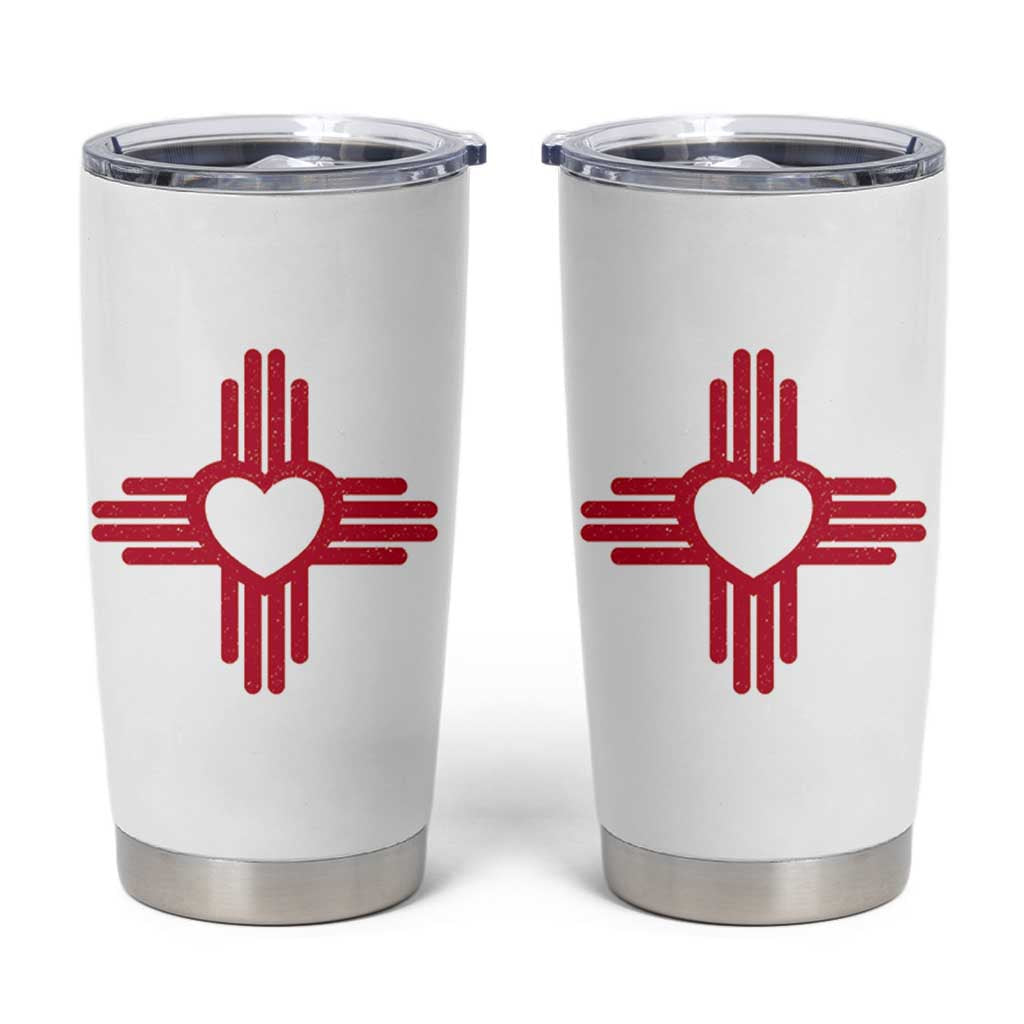 Zia Heart Symbol New Mexico Flag Shirt New Mexican Pride Tumbler Cup