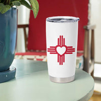 Zia Heart Symbol New Mexico Flag Shirt New Mexican Pride Tumbler Cup