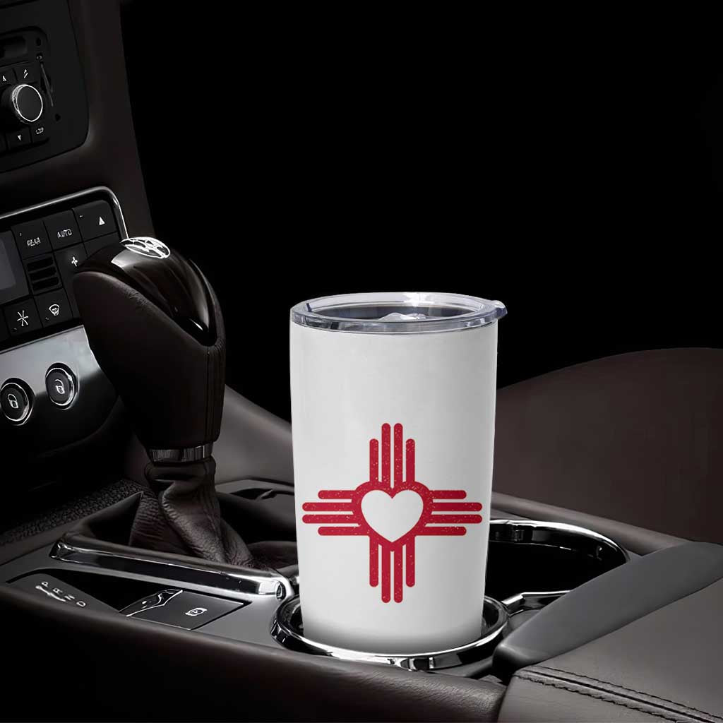 Zia Heart Symbol New Mexico Flag Shirt New Mexican Pride Tumbler Cup