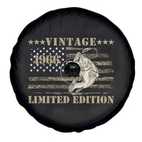 60th Birthday Fishing Vintage 1966 Limited Edition Spare Tire Cover Bass Fishing Camouflage American Flag Fisherman Gift