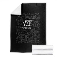 15th Birthday Math Throw Blanket Square Root of 225 Funny Math Nerd 15 Year Old Gift