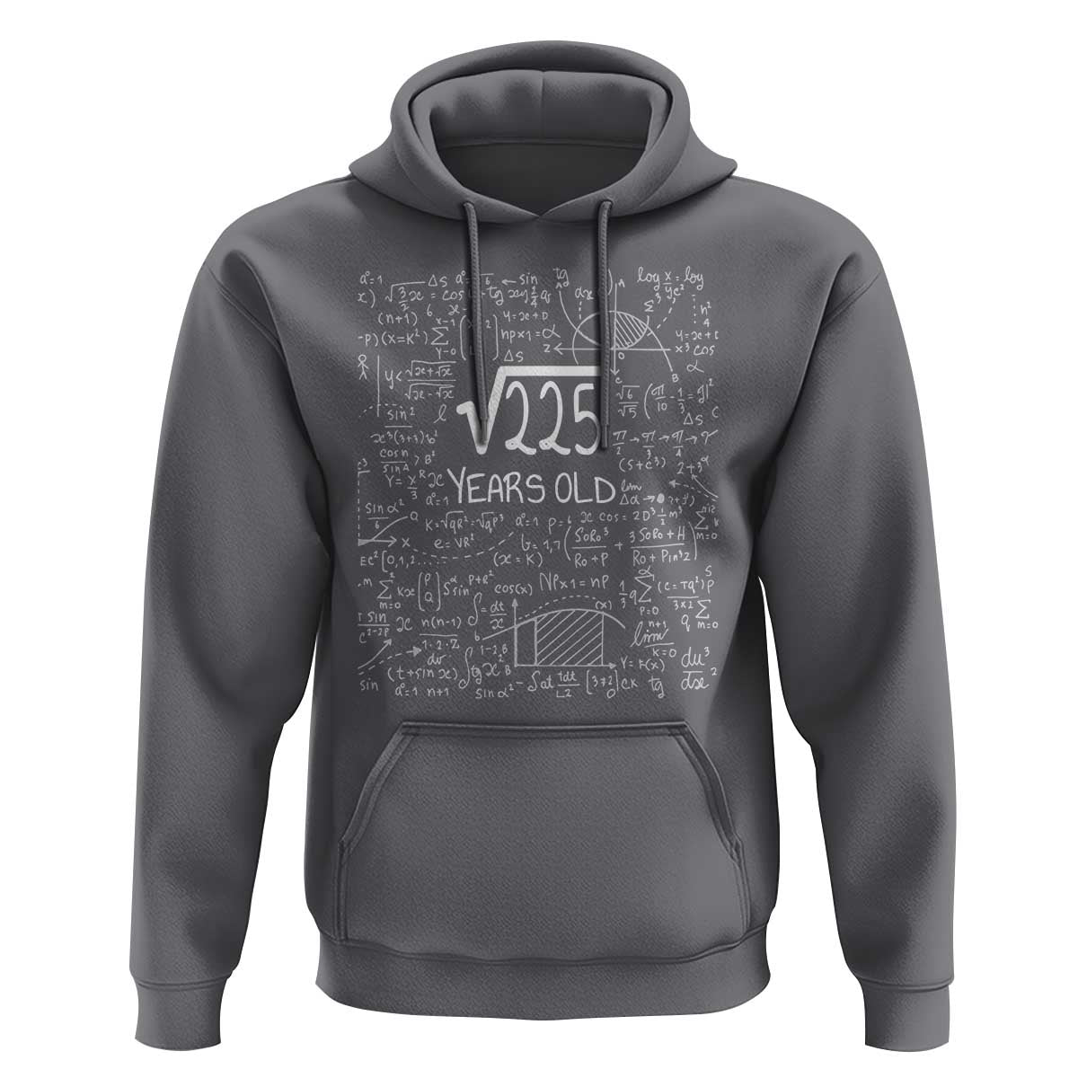 15th Birthday Math Hoodie Square Root of 225 Funny Math Nerd 15 Year Old Gift