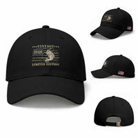 80th Birthday Fishing Vintage 1946 Limited Edition Baseball Cap Bass Fishing Camouflage American Flag Fisherman Gift