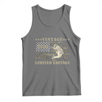 80th Birthday Fishing Vintage 1946 Limited Edition Tank Top Bass Fishing Camouflage American Flag Fisherman Gift