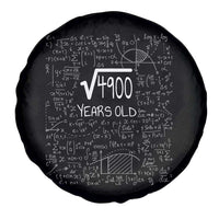 70th Birthday Math Spare Tire Cover Square Root of 4900 Funny Math Nerd 70 Year Old Gift