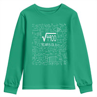 70th Birthday Math Youth Sweatshirt Square Root of 4900 Funny Math Nerd 70 Year Old Gift