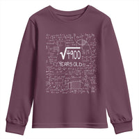 70th Birthday Math Youth Sweatshirt Square Root of 4900 Funny Math Nerd 70 Year Old Gift