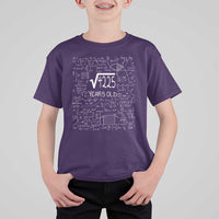 65th Birthday Math T Shirt For Kid Square Root of 4225 Funny Math Nerd 65 Year Old Gift
