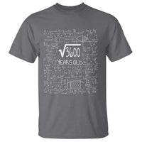 60th Birthday Math T Shirt Square Root of 3600 Funny Math Nerd 60 Year Old Gift