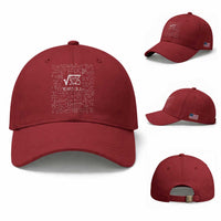 55th Birthday Math Baseball Cap Square Root of 3025 Funny Math Nerd 55 Year Old Gift