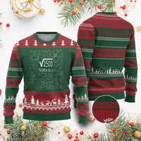 50th Birthday Math Ugly Christmas Sweater Square Root of 2500 Funny Math Nerd 50 Year Old Gift