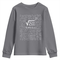 50th Birthday Math Youth Sweatshirt Square Root of 2500 Funny Math Nerd 50 Year Old Gift