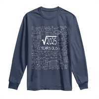 45th Birthday Math Long Sleeve Shirt Square Root of 2025 Funny Math Nerd 45 Year Old Gift