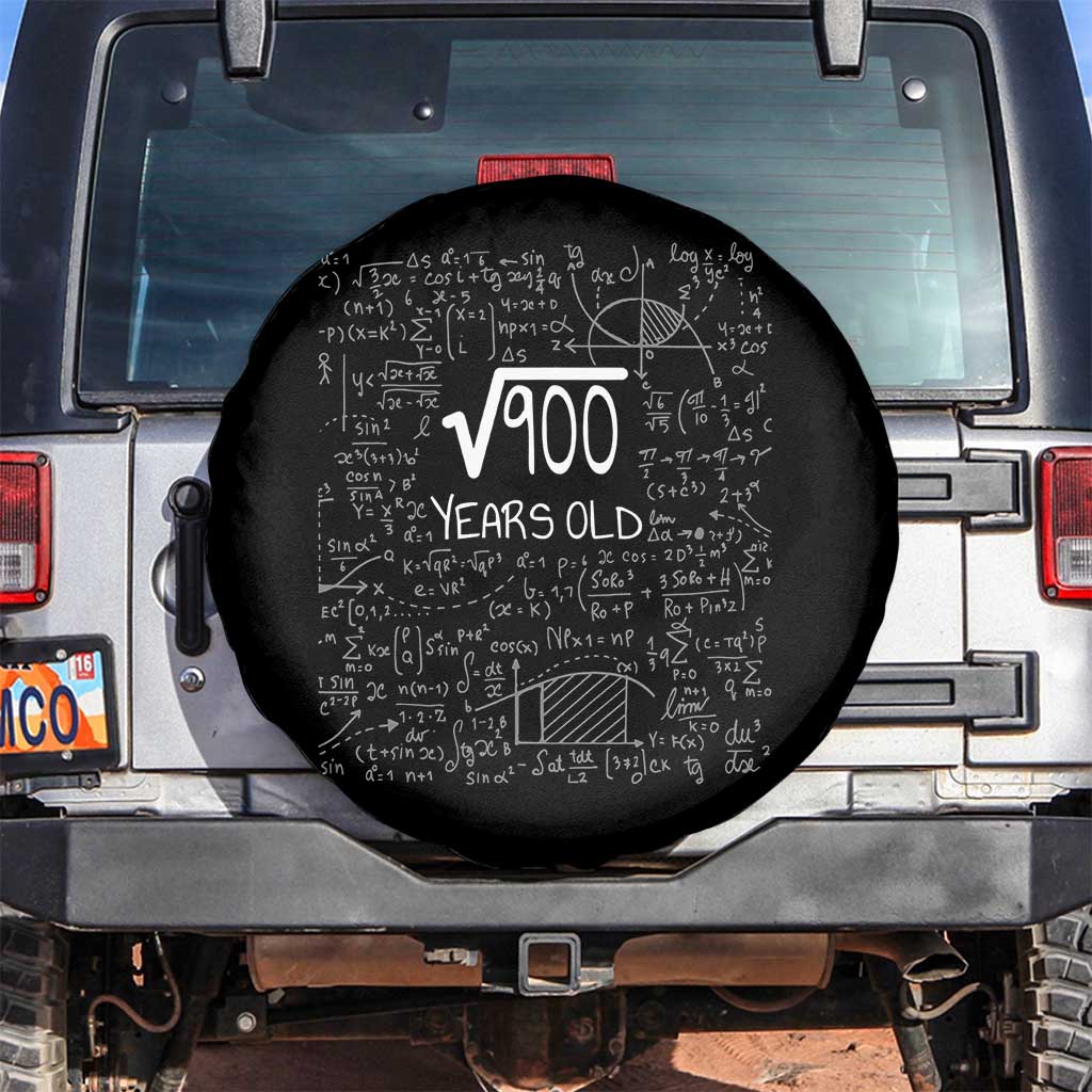 30th Birthday Math Spare Tire Cover Square Root of 900 Funny Math Nerd 30 Year Old Gift