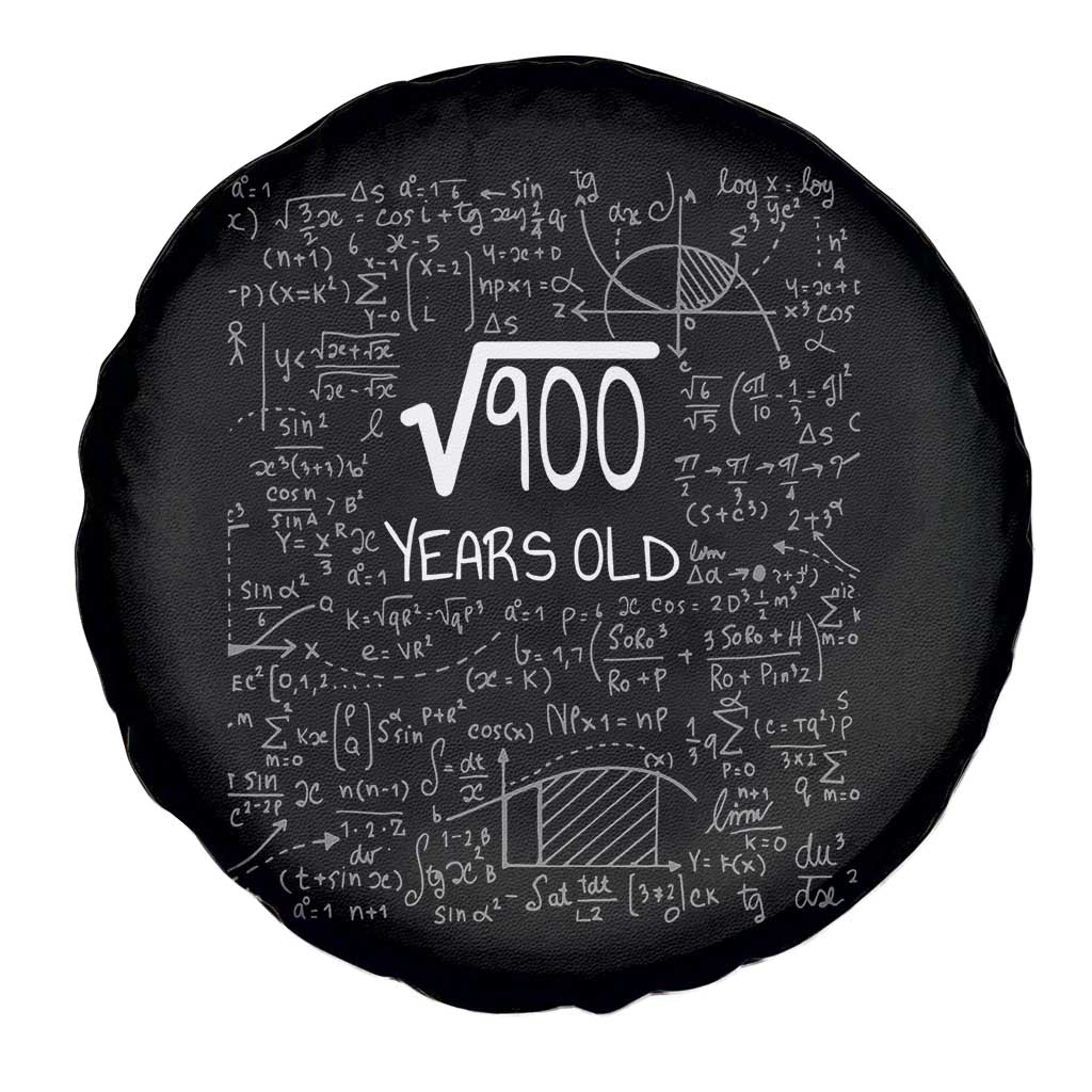 30th Birthday Math Spare Tire Cover Square Root of 900 Funny Math Nerd 30 Year Old Gift