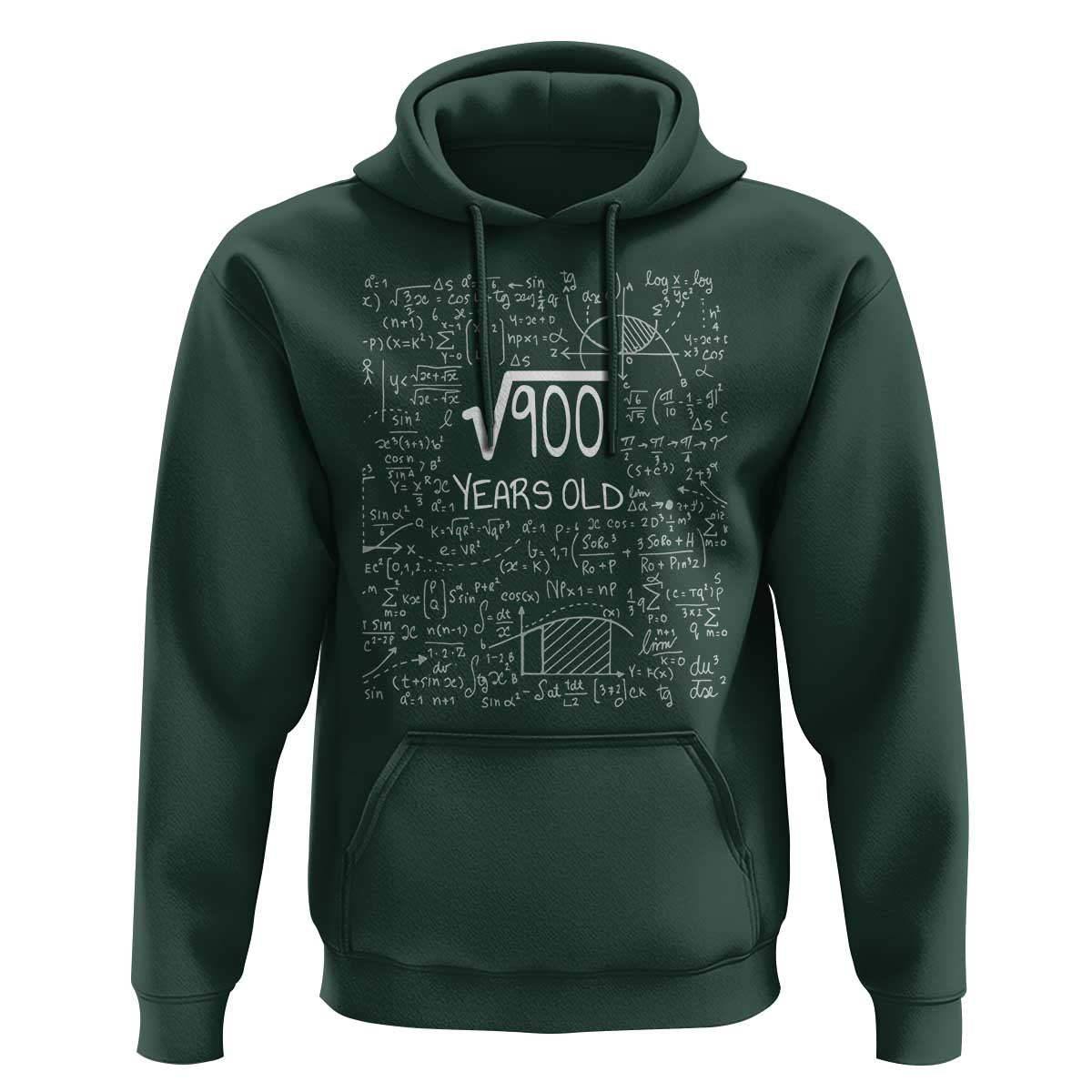 30th Birthday Math Hoodie Square Root of 900 Funny Math Nerd 30 Year Old Gift