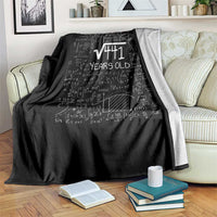 21st Birthday Math Throw Blanket Square Root of 441 Funny Math Nerd 21 Year Old Gift
