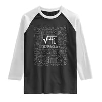 21st Birthday Math Raglan Shirt Square Root of 441 Funny Math Nerd 21 Year Old Gift