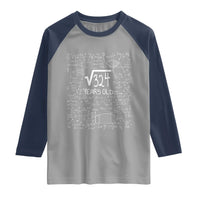 18th Birthday Math Raglan Shirt Square Root of 324 Funny Math Nerd 18 Year Old Gift